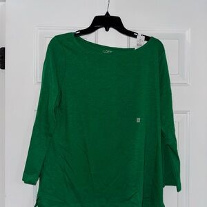 LOFT Vibrant Green Tee